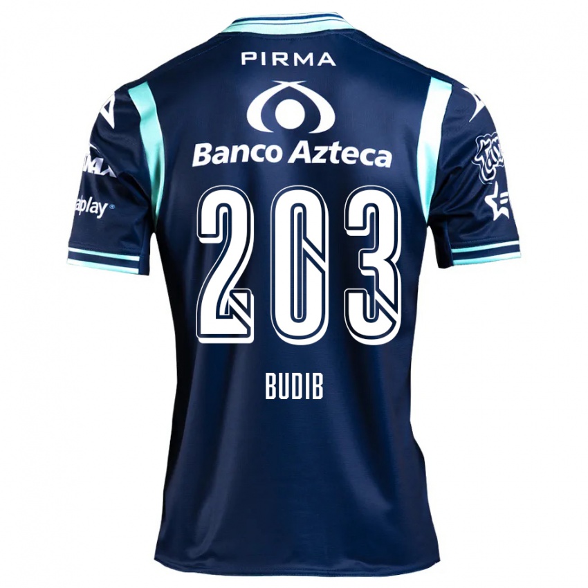 Niño Camiseta Pedro Budib #203 Azul Marino 2ª Equipación 2024/25 La Camisa México