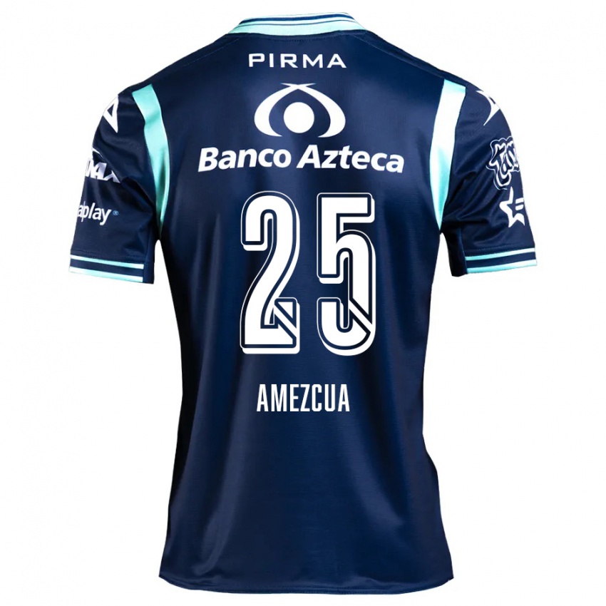 Niño Camiseta Mariana Amezcua #25 Azul Marino 2ª Equipación 2024/25 La Camisa México