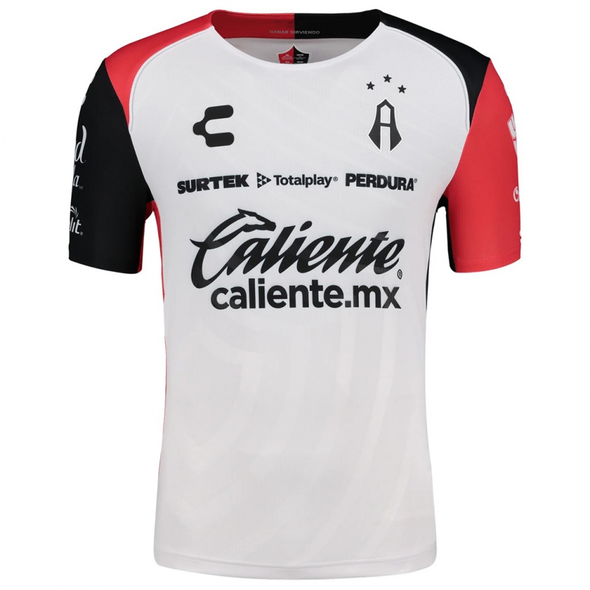 Niño Camiseta Raymundo Fulgencio #7 Blanco Rojo Negro 2ª Equipación 2024/25 La Camisa México