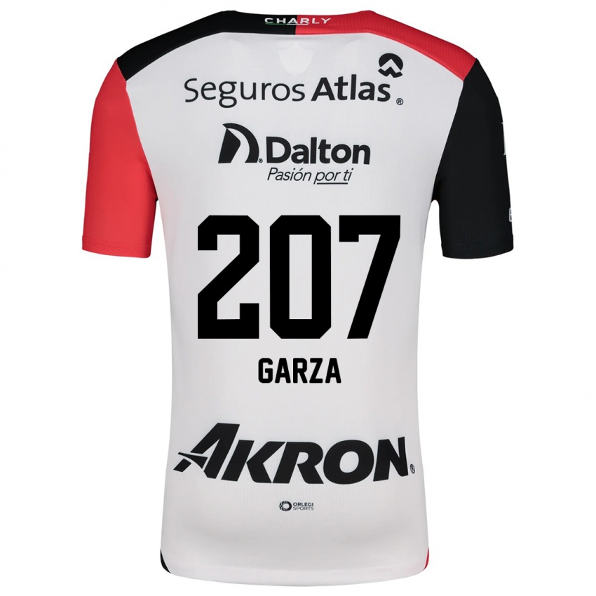 Niño Camiseta Rodolfo Garza #207 Blanco Rojo Negro 2ª Equipación 2024/25 La Camisa México