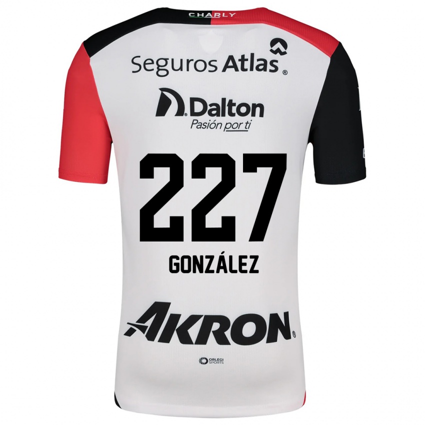 Niño Camiseta Rodolfo González #227 Blanco Rojo Negro 2ª Equipación 2024/25 La Camisa México