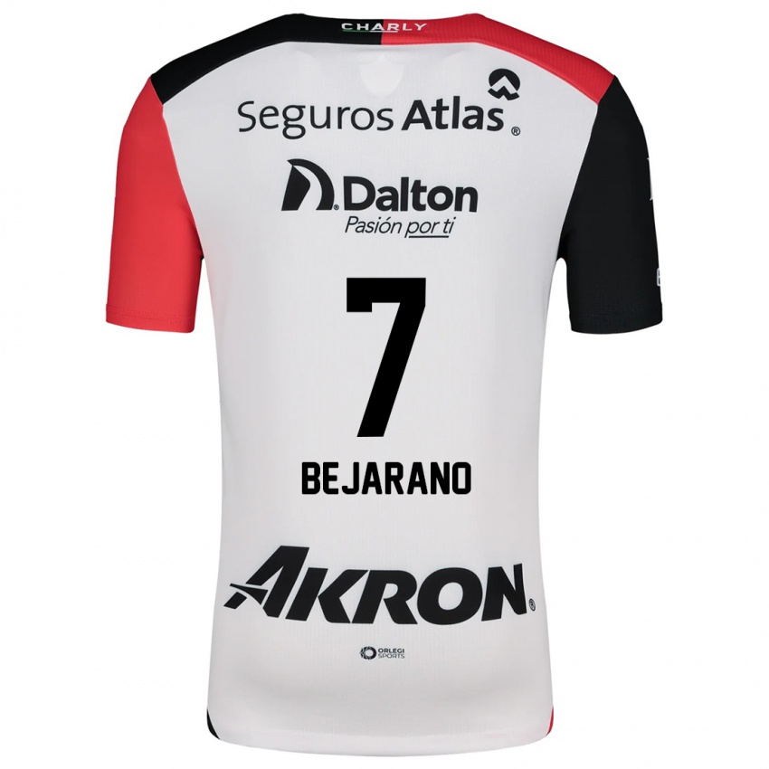 Niño Camiseta Susan Bejarano #7 Blanco Rojo Negro 2ª Equipación 2024/25 La Camisa México