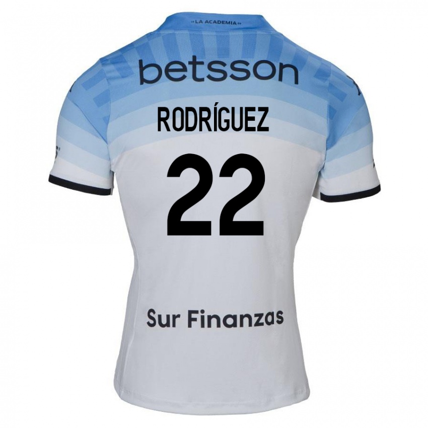 Niño Camiseta Baltasar Rodríguez #22 Blanco Azul Negro 2ª Equipación 2024/25 La Camisa México