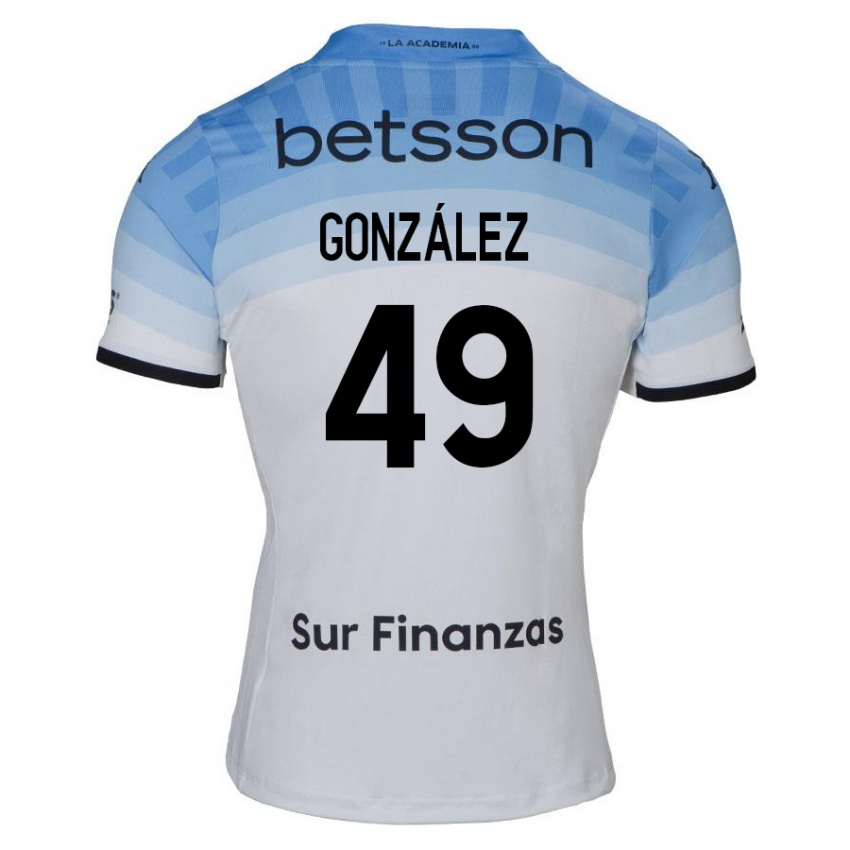 Niño Camiseta David González #49 Blanco Azul Negro 2ª Equipación 2024/25 La Camisa México