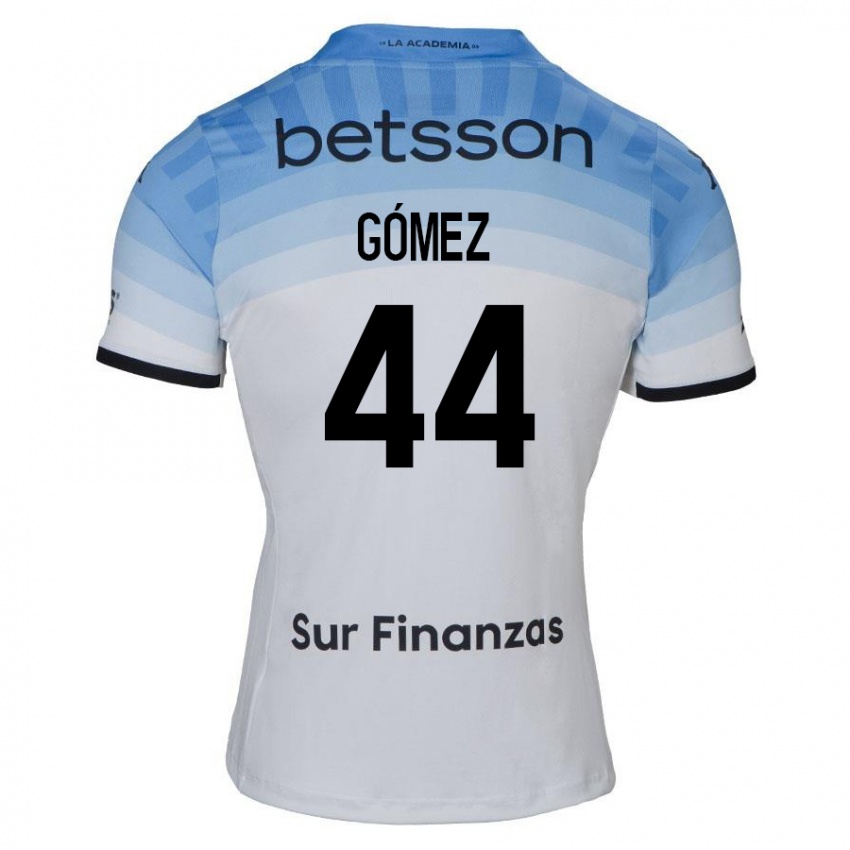 Niño Camiseta Francisco Gómez #44 Blanco Azul Negro 2ª Equipación 2024/25 La Camisa México