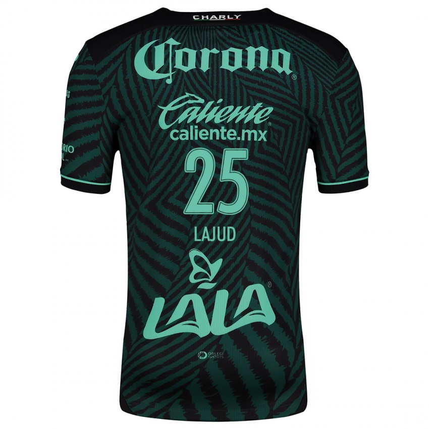 Niño Camiseta Gibrán Lajud #25 Verde Negro 2ª Equipación 2024/25 La Camisa México