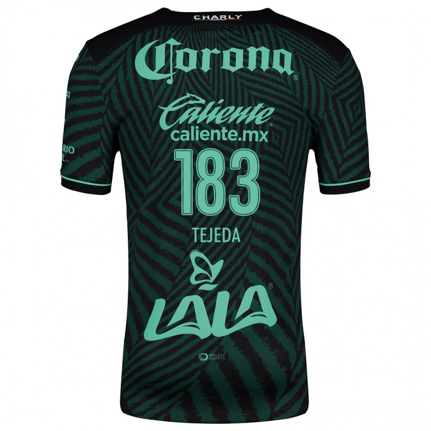 Niño Camiseta Juan Tejeda #183 Verde Negro 2ª Equipación 2024/25 La Camisa México