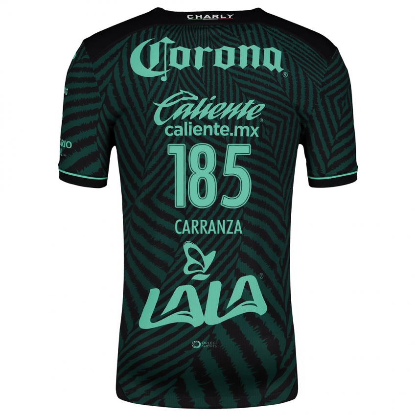 Niño Camiseta Héctor Carranza #185 Verde Negro 2ª Equipación 2024/25 La Camisa México