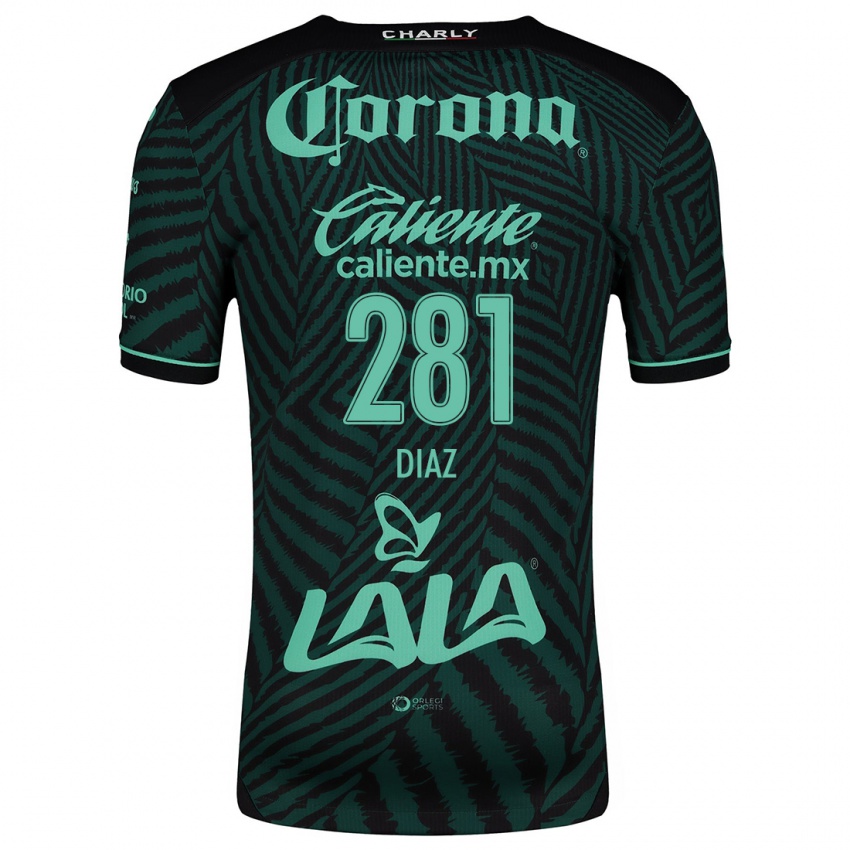 Niño Camiseta Didier Díaz #281 Verde Negro 2ª Equipación 2024/25 La Camisa México