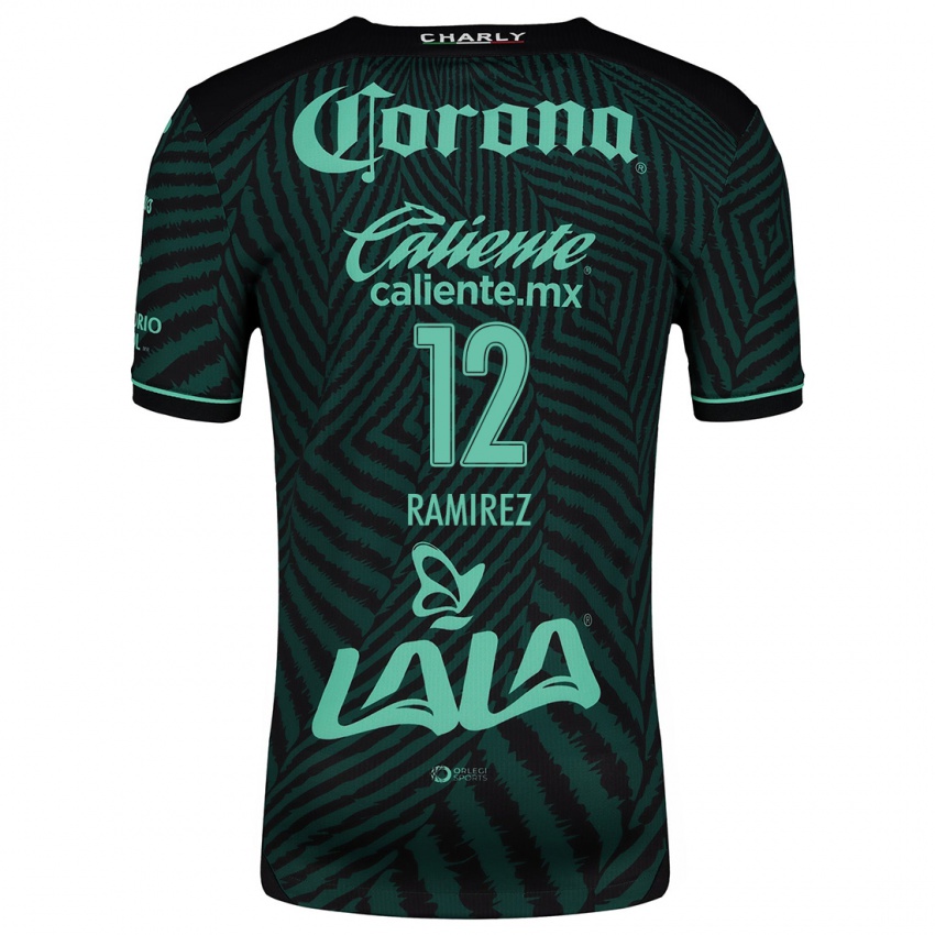 Niño Camiseta Santiago Ramírez #12 Verde Negro 2ª Equipación 2024/25 La Camisa México