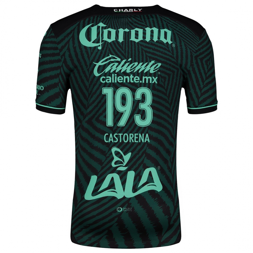 Niño Camiseta Damián Castorena #193 Verde Negro 2ª Equipación 2024/25 La Camisa México