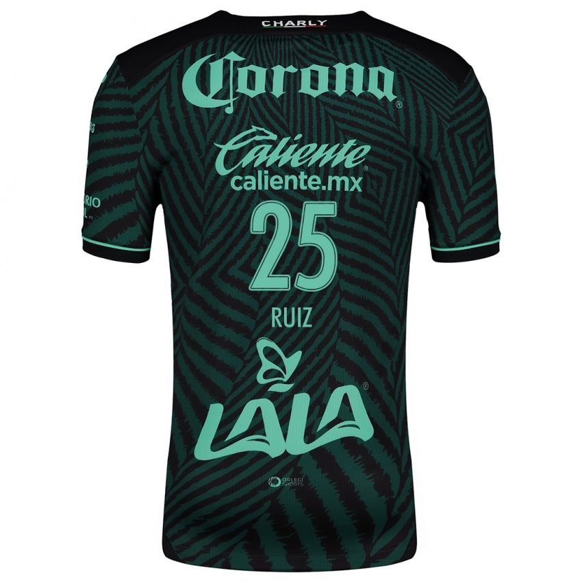 Niño Camiseta Michel Ruíz #25 Verde Negro 2ª Equipación 2024/25 La Camisa México