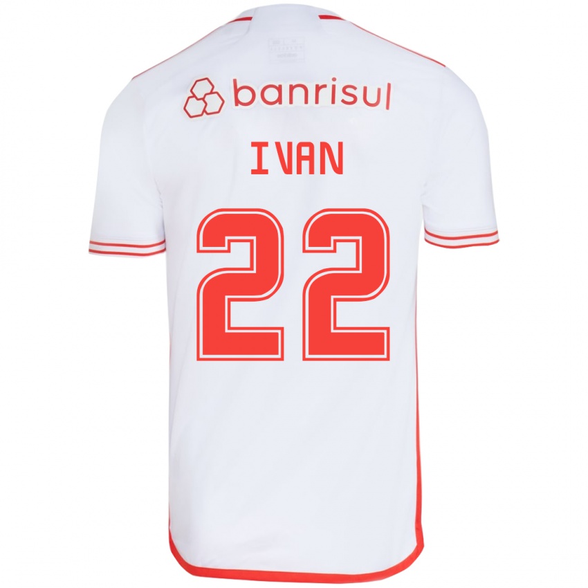 Niño Camiseta Ivan #22 Blanco Rojo 2ª Equipación 2024/25 La Camisa México