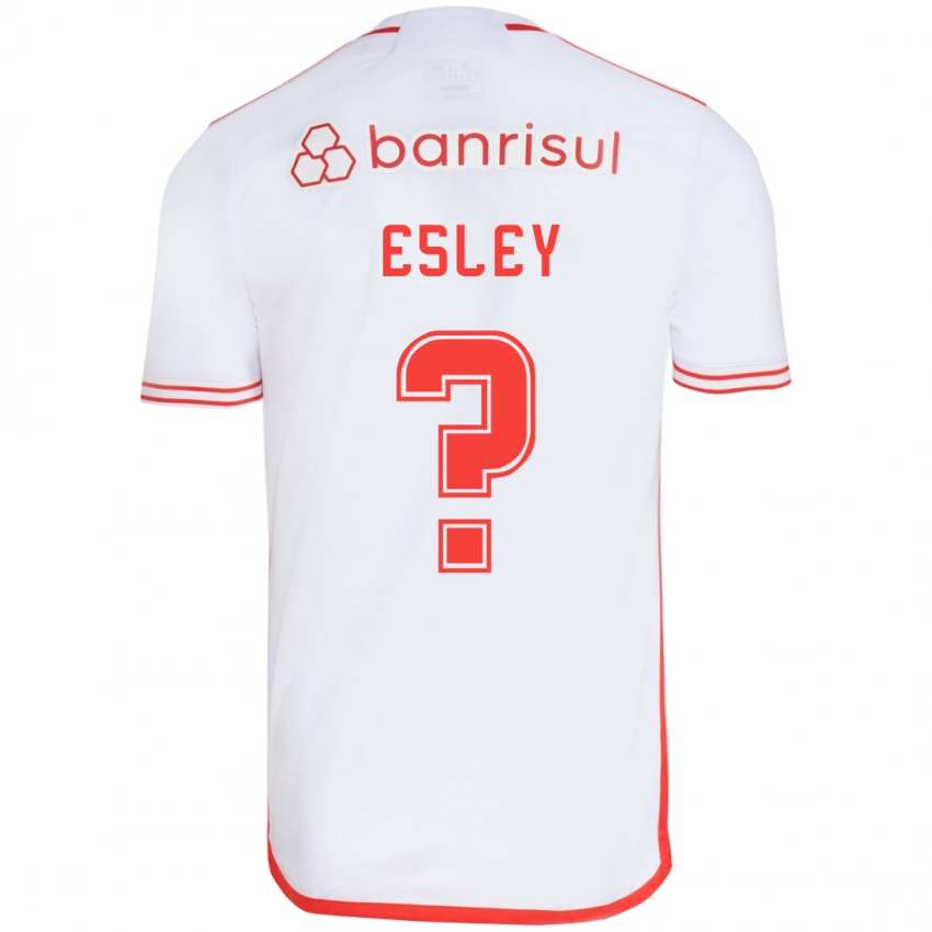 Niño Camiseta Esley #0 Blanco Rojo 2ª Equipación 2024/25 La Camisa México