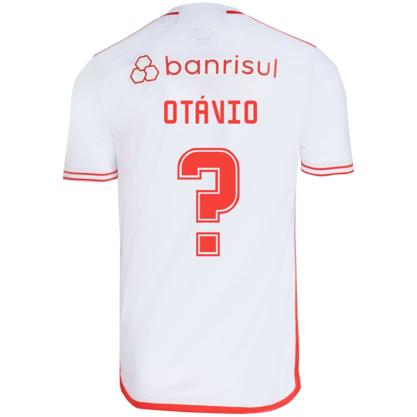 Niño Camiseta Luis Otávio #0 Blanco Rojo 2ª Equipación 2024/25 La Camisa México