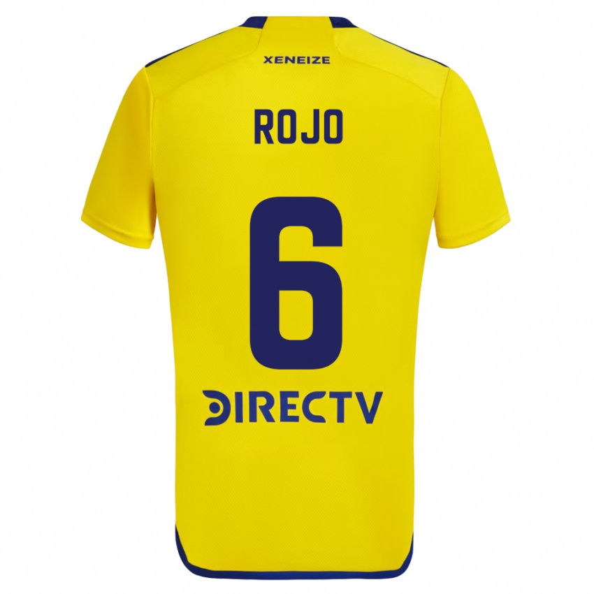 Niño Camiseta Marcos Rojo #6 Amarillo Azul 2ª Equipación 2024/25 La Camisa México