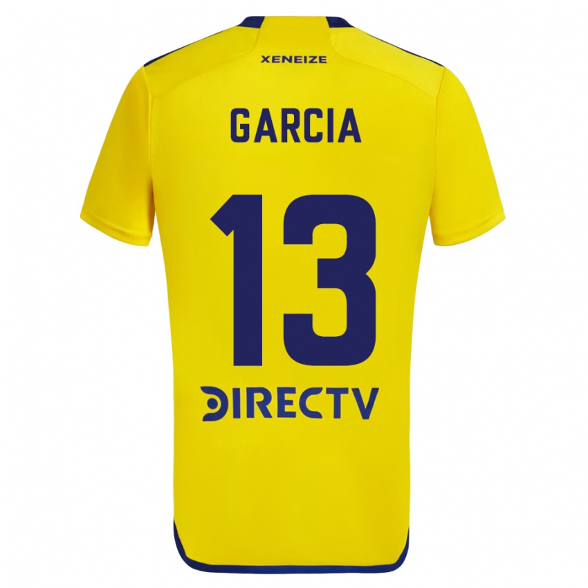 Niño Camiseta Javier Garcia #13 Amarillo Azul 2ª Equipación 2024/25 La Camisa México