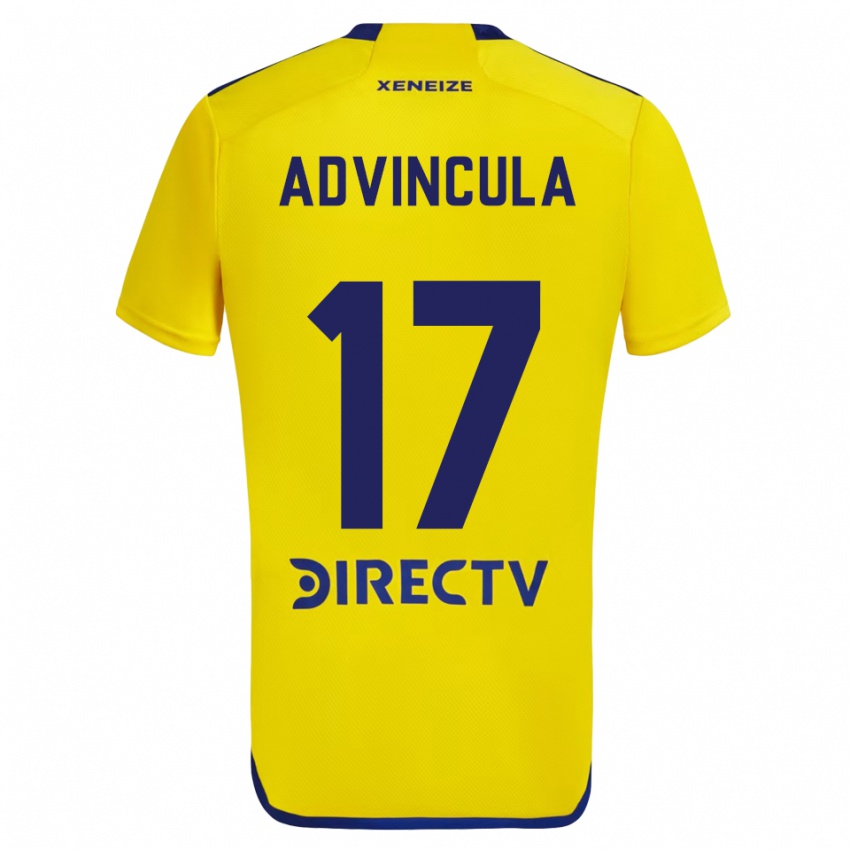 Niño Camiseta Luis Advincula #17 Amarillo Azul 2ª Equipación 2024/25 La Camisa México