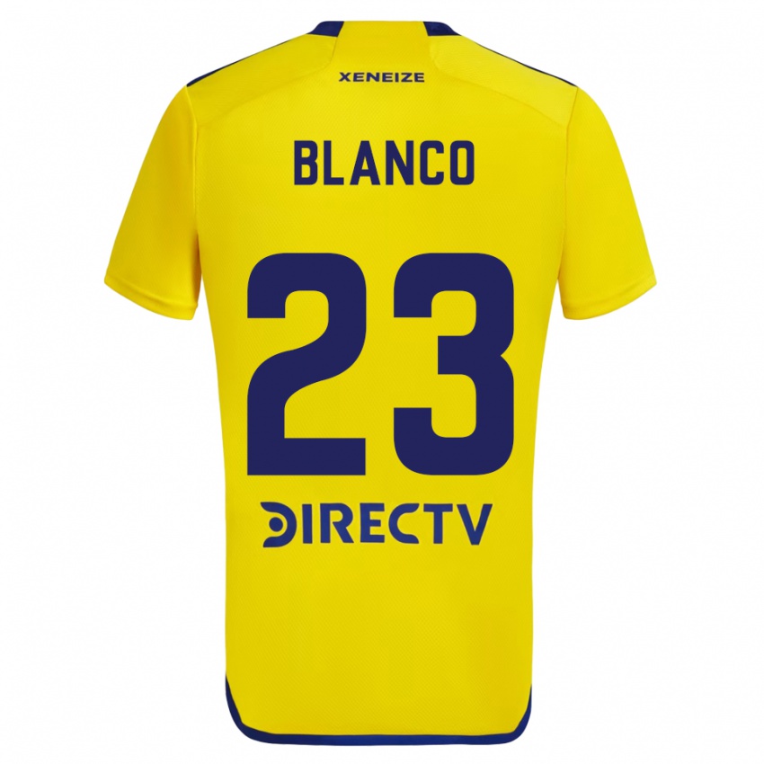 Niño Camiseta Lautaro Blanco #23 Amarillo Azul 2ª Equipación 2024/25 La Camisa México