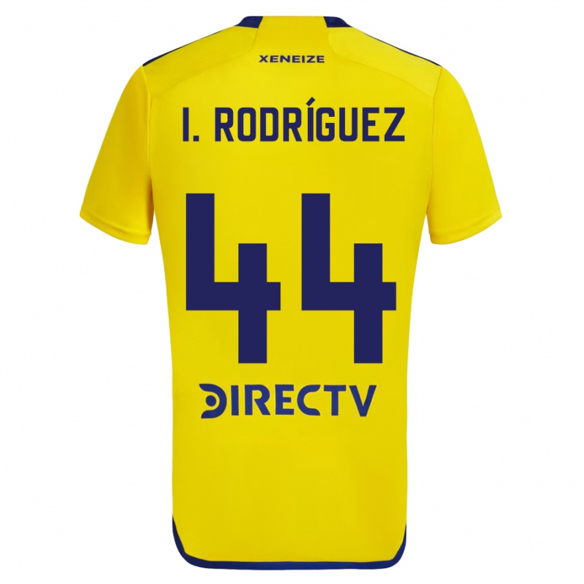 Niño Camiseta Ignacio Rodríguez #44 Amarillo Azul 2ª Equipación 2024/25 La Camisa México