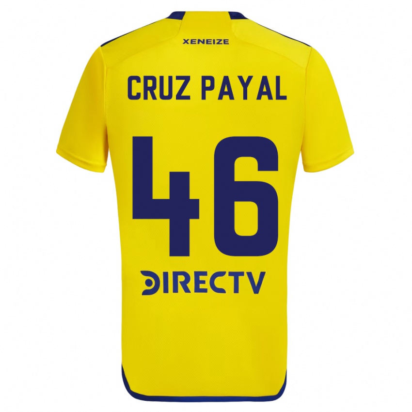 Niño Camiseta Juan Cruz Payal #46 Amarillo Azul 2ª Equipación 2024/25 La Camisa México