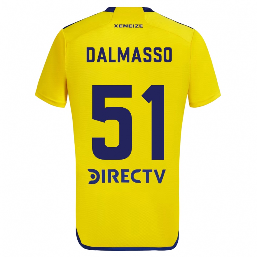 Niño Camiseta Santiago Dalmasso #51 Amarillo Azul 2ª Equipación 2024/25 La Camisa México