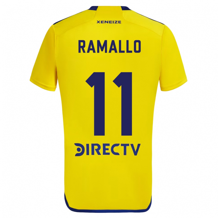 Niño Camiseta Yael Ramallo #11 Amarillo Azul 2ª Equipación 2024/25 La Camisa México