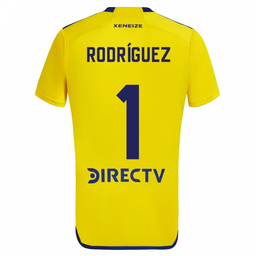 Niño Camiseta Fernando Rodríguez #1 Amarillo Azul 2ª Equipación 2024/25 La Camisa México