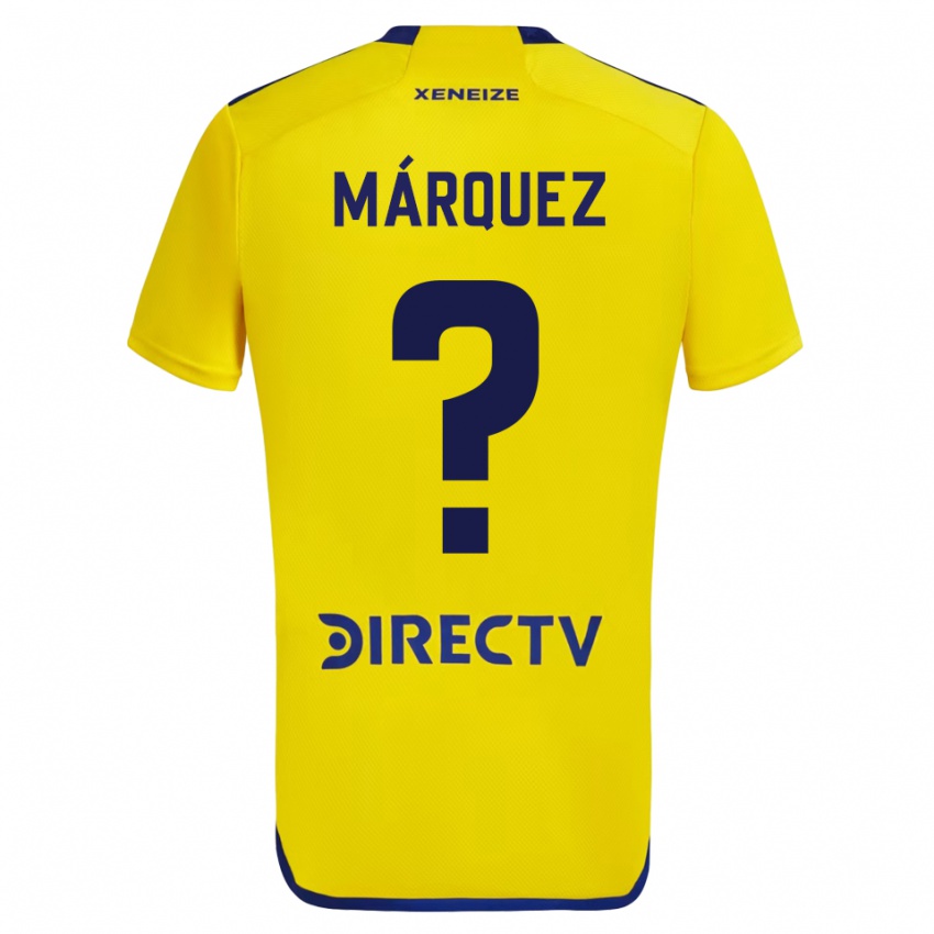 Niño Camiseta Tomás Márquez #0 Amarillo Azul 2ª Equipación 2024/25 La Camisa México