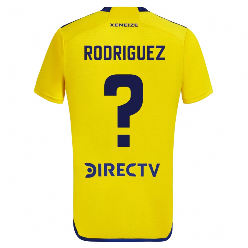 Niño Camiseta Román Rodríguez #0 Amarillo Azul 2ª Equipación 2024/25 La Camisa México