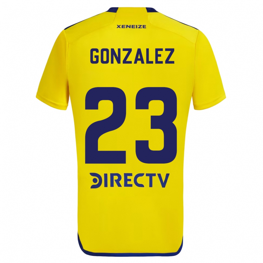 Niño Camiseta Diego Gonzalez #23 Amarillo Azul 2ª Equipación 2024/25 La Camisa México