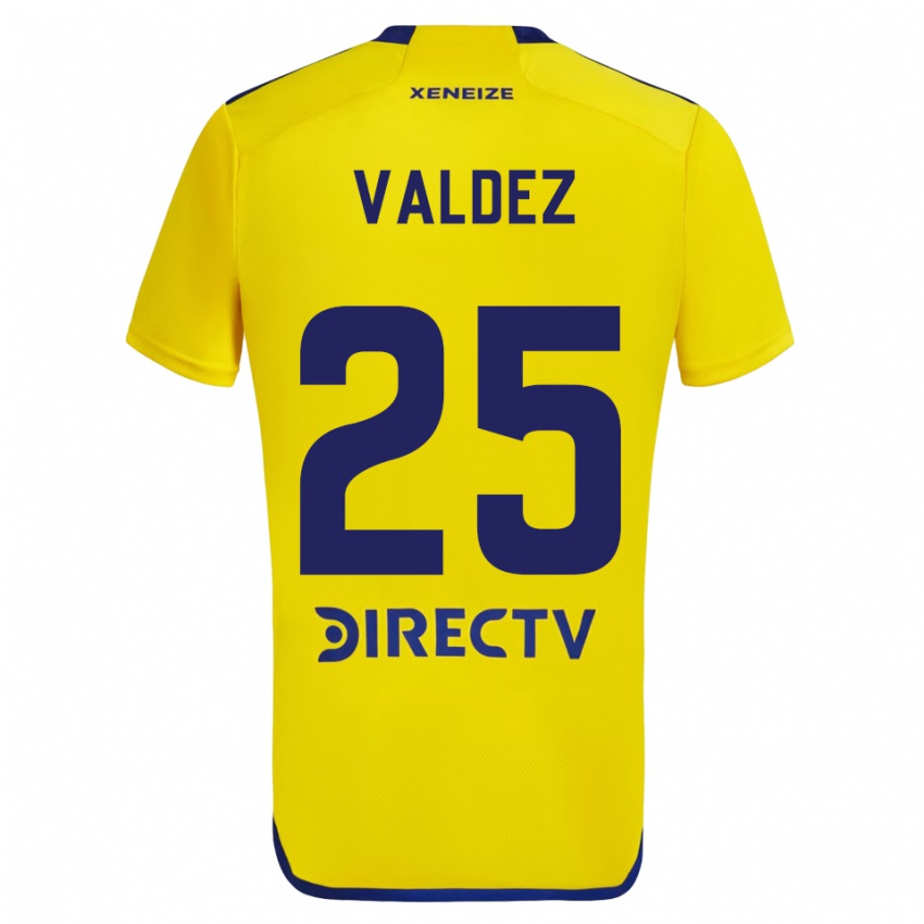 Niño Camiseta Bruno Valdez #25 Amarillo Azul 2ª Equipación 2024/25 La Camisa México