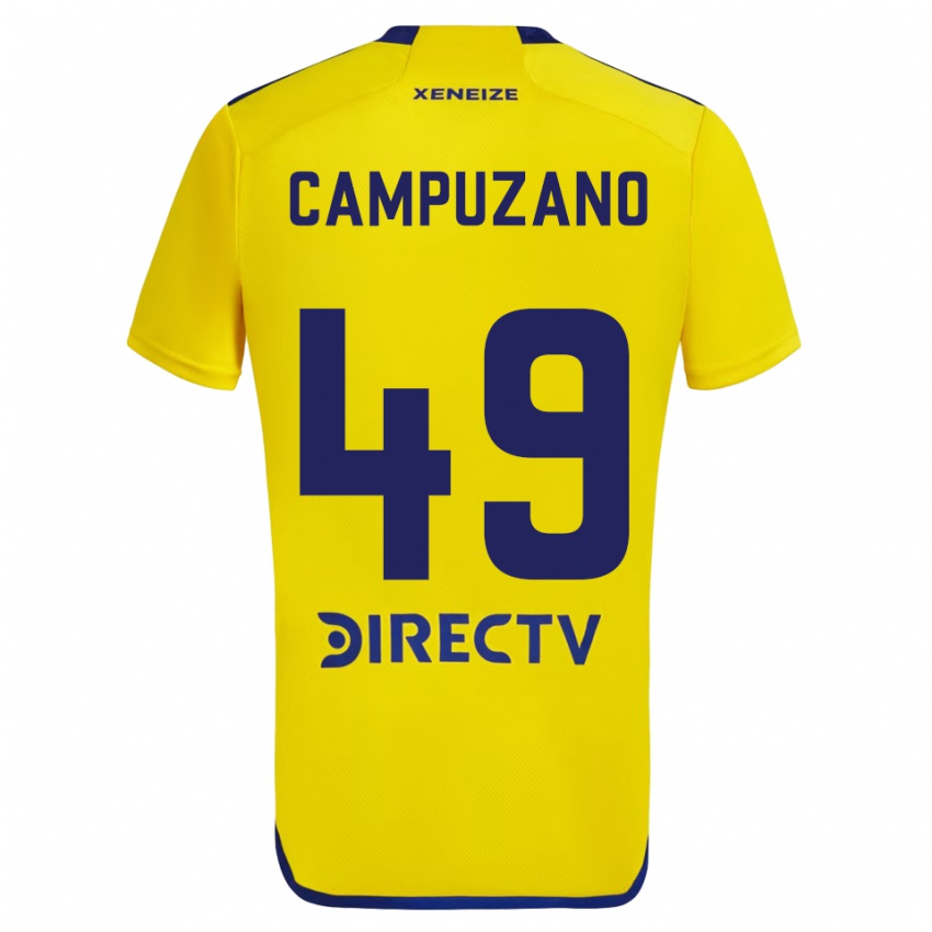 Niño Camiseta Jorman Campuzano #49 Amarillo Azul 2ª Equipación 2024/25 La Camisa México