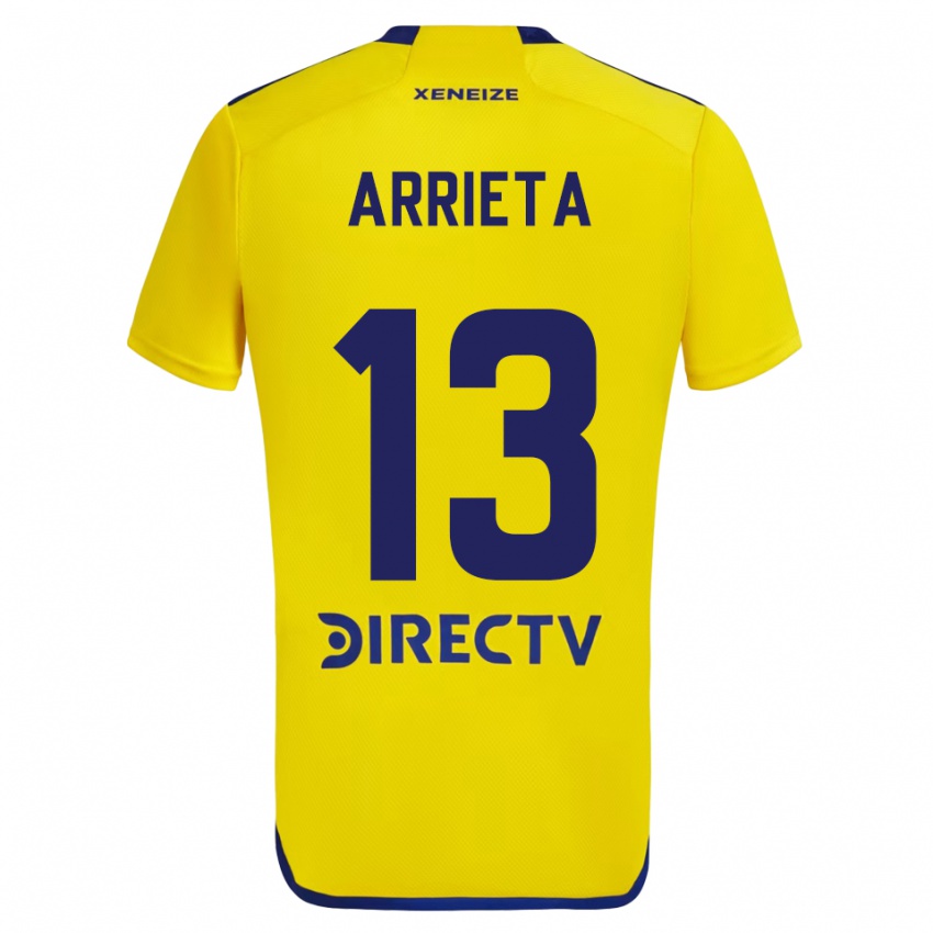 Niño Camiseta Thomás Arrieta #13 Amarillo Azul 2ª Equipación 2024/25 La Camisa México