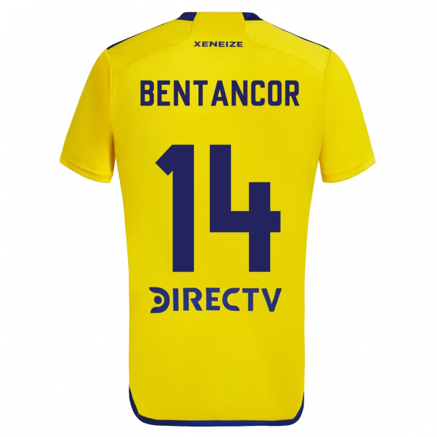 Niño Camiseta Thomás Bentancor #14 Amarillo Azul 2ª Equipación 2024/25 La Camisa México