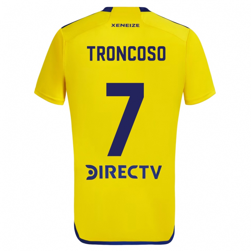 Niño Camiseta Carolina Troncoso #7 Amarillo Azul 2ª Equipación 2024/25 La Camisa México