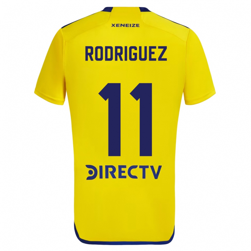 Niño Camiseta Yamila Rodriguez #11 Amarillo Azul 2ª Equipación 2024/25 La Camisa México