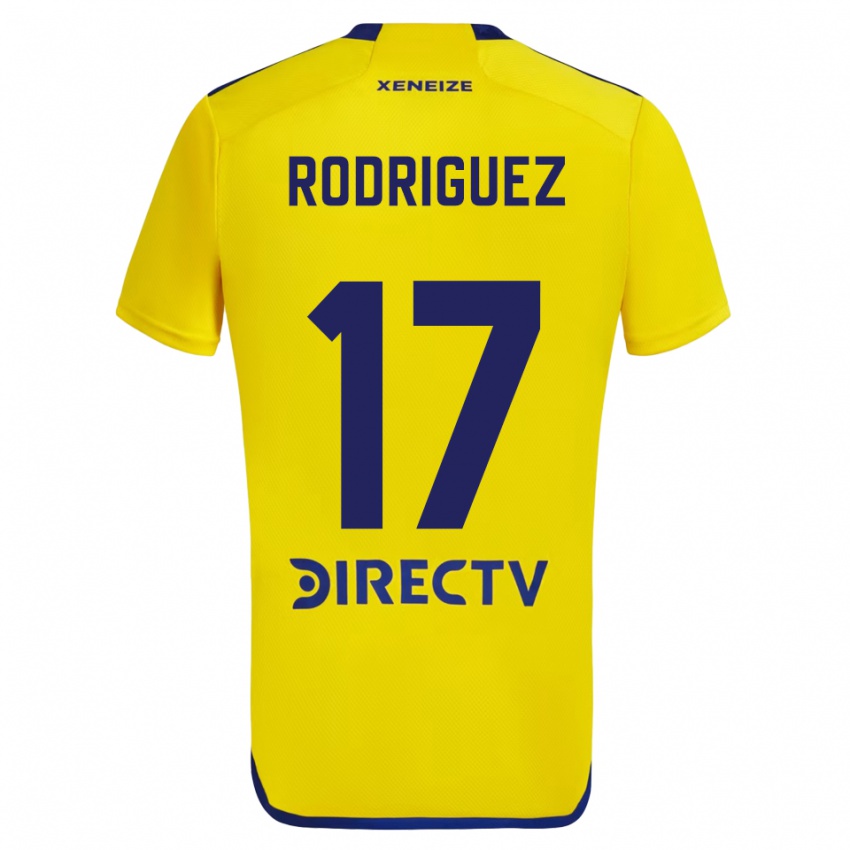 Niño Camiseta Fanny Rodriguez #17 Amarillo Azul 2ª Equipación 2024/25 La Camisa México