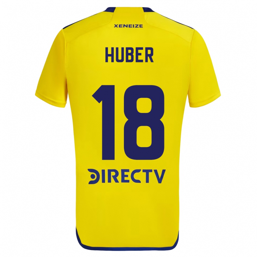 Niño Camiseta Clarisa Huber #18 Amarillo Azul 2ª Equipación 2024/25 La Camisa México