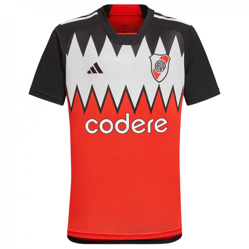 Niño Camiseta Axel Encinas #0 Rojo Negro Blanco 2ª Equipación 2024/25 La Camisa México