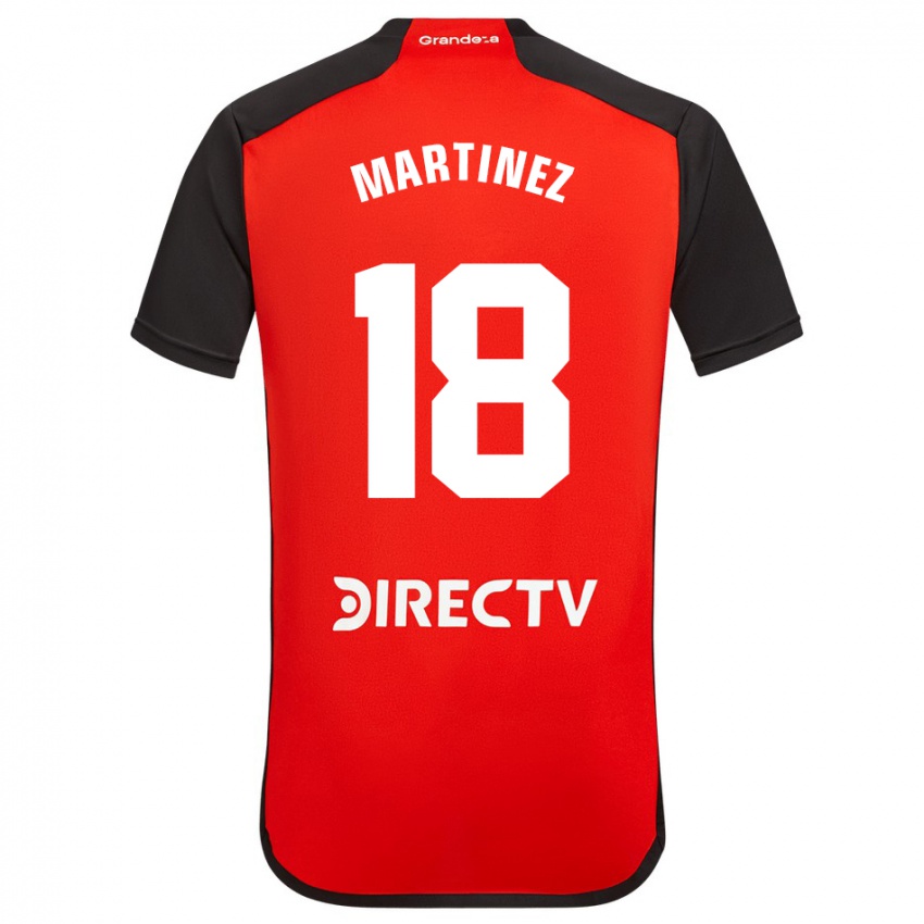 Niño Camiseta Pity Martínez #18 Rojo Negro Blanco 2ª Equipación 2024/25 La Camisa México