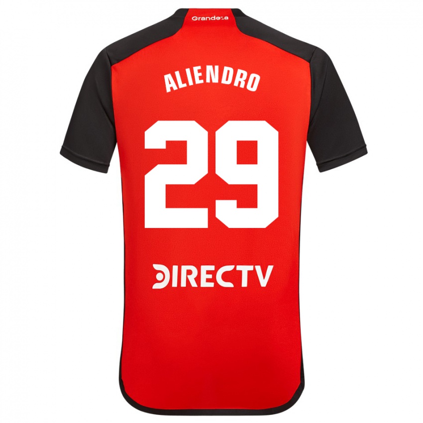 Niño Camiseta Rodrigo Aliendro #29 Rojo Negro Blanco 2ª Equipación 2024/25 La Camisa México