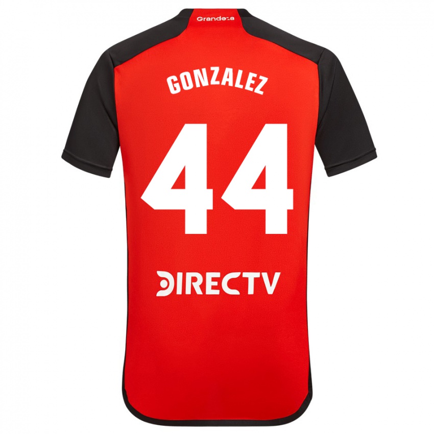 Niño Camiseta Alexis González #44 Rojo Negro Blanco 2ª Equipación 2024/25 La Camisa México