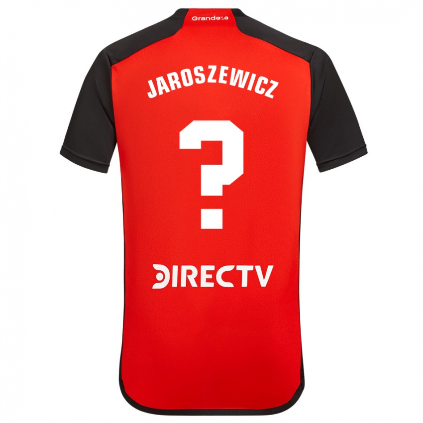 Niño Camiseta Franco Jaroszewicz #0 Rojo Negro Blanco 2ª Equipación 2024/25 La Camisa México