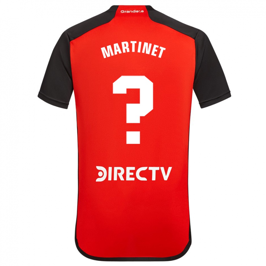 Niño Camiseta Jeremías Martinet #0 Rojo Negro Blanco 2ª Equipación 2024/25 La Camisa México