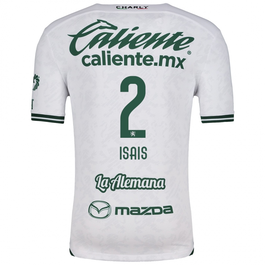 Niño Camiseta Mauricio Isaís #2 Blanco Verde 2ª Equipación 2024/25 La Camisa México