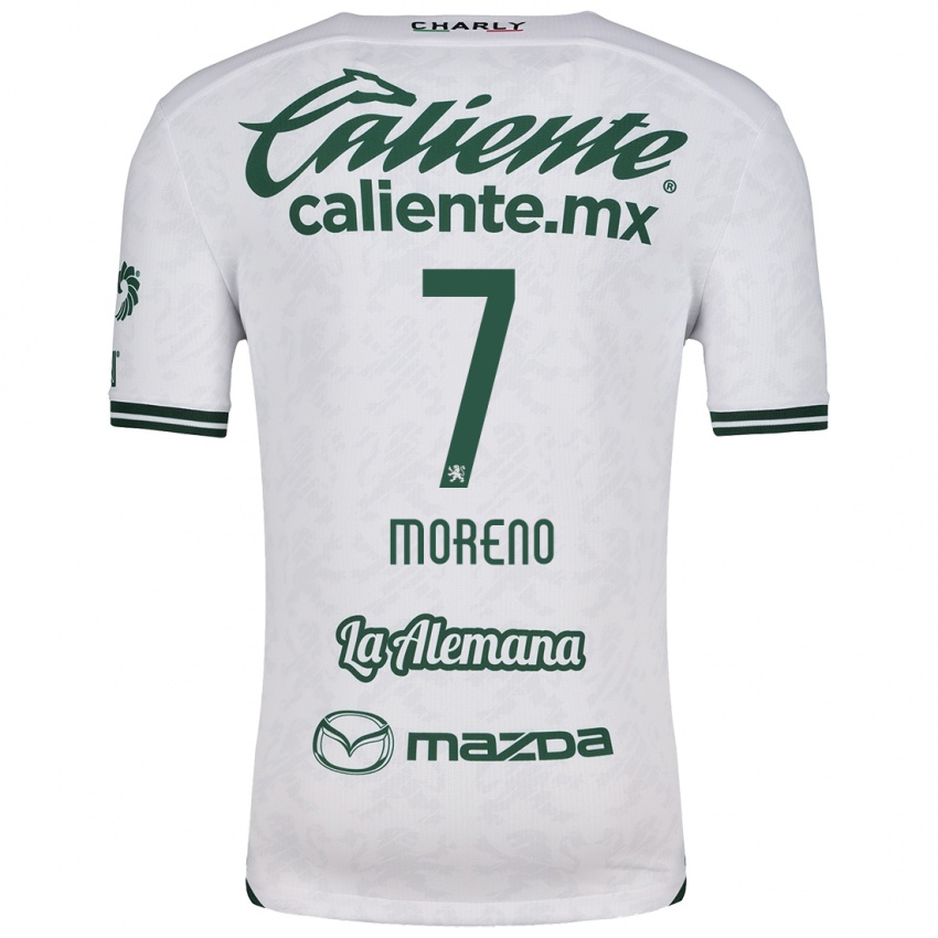 Niño Camiseta Iván Moreno #7 Blanco Verde 2ª Equipación 2024/25 La Camisa México