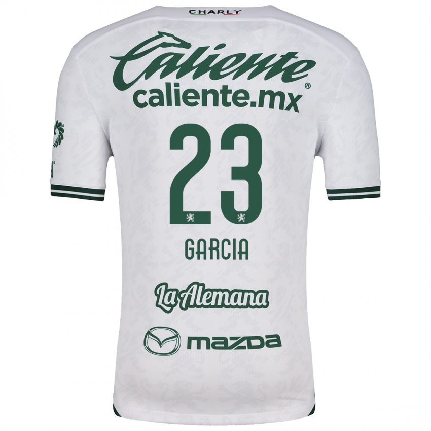 Niño Camiseta Óscar García #23 Blanco Verde 2ª Equipación 2024/25 La Camisa México