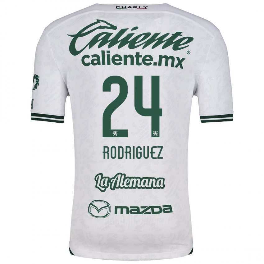 Niño Camiseta Osvaldo Rodríguez #24 Blanco Verde 2ª Equipación 2024/25 La Camisa México