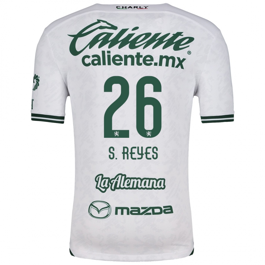 Niño Camiseta Salvador Reyes #26 Blanco Verde 2ª Equipación 2024/25 La Camisa México